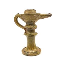 Starožitná olejová lampa keramika